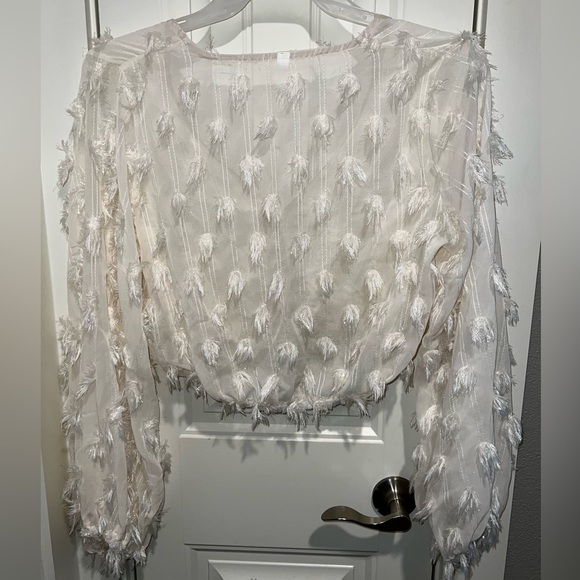 Fringe Crop Blouse - Picture 2 of 5